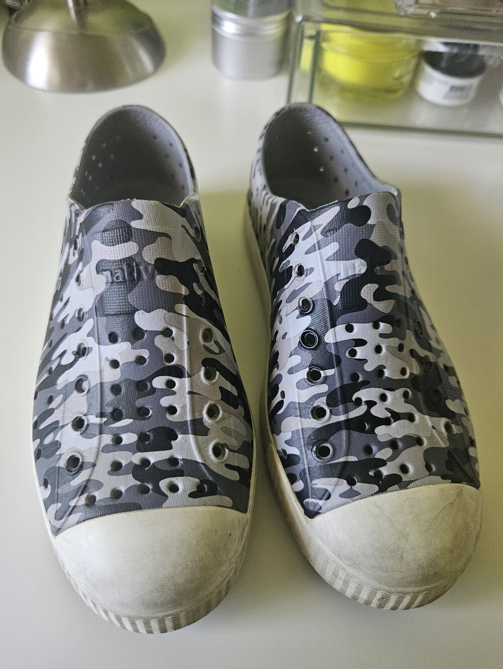 Native Camo Jefferson Slip On Shoe Size 1 Big Kids